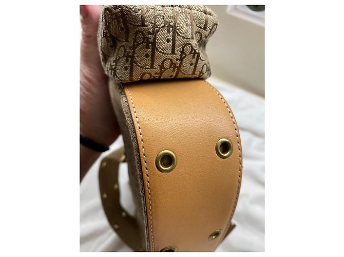 Christian Dior Borsa Saddle Trotter con pochette Marrone - vista 15