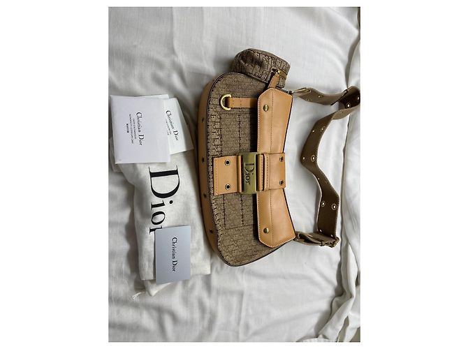 Christian Dior Borsa Saddle Trotter con pochette Marrone - vista 2