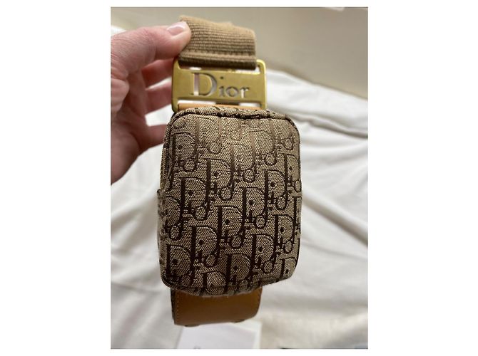 Christian Dior Borsa Saddle Trotter con pochette Marrone - vista 5