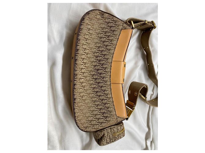 Christian Dior Borsa Saddle Trotter con pochette Marrone - vista 6