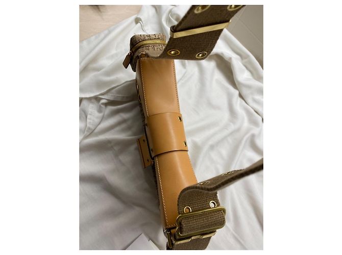 Christian Dior Borsa Saddle Trotter con pochette Marrone - vista 7