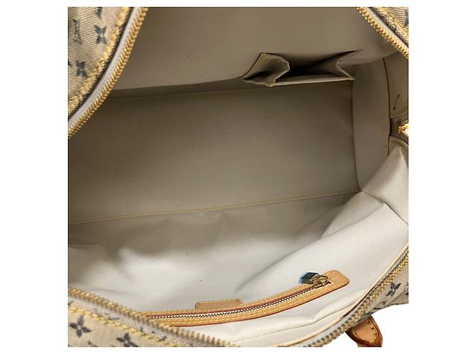 Borsa Marie Louis Vuitton Marrone Blu Beige - vista 7