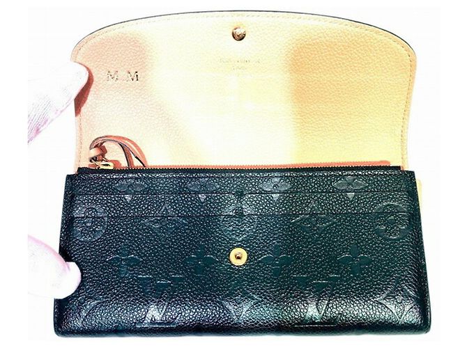 Cartera Emilie en Monogram Empreinte Louis Vuitton Negro - vista 3