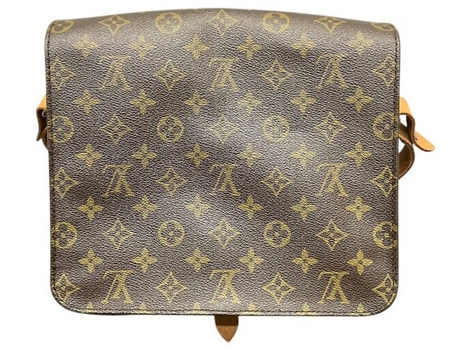 Borsa Louis Vuitton Monogram Cartouchiere Marrone - vista 2