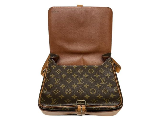 Borsa Louis Vuitton Monogram Cartouchiere Marrone - vista 5