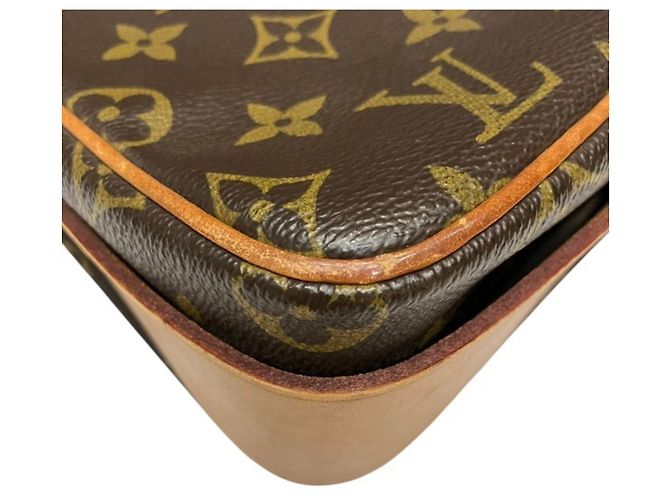 Borsa Louis Vuitton Monogram Cartouchiere Marrone - vista 7