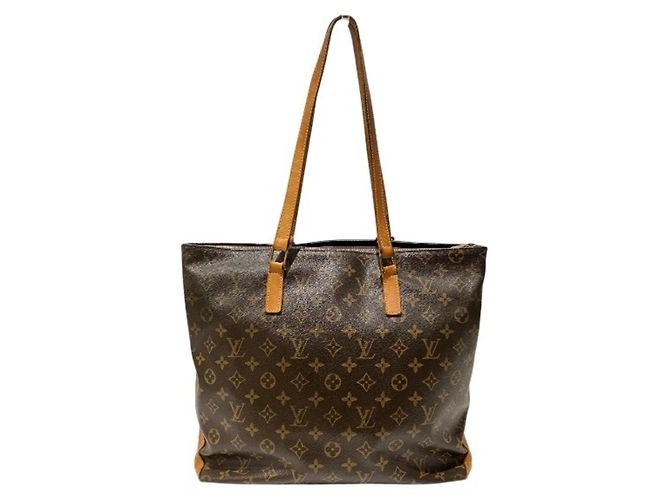 Borsa Tote Louis Vuitton Monogram Cabas Mezzo Marrone - vista 2