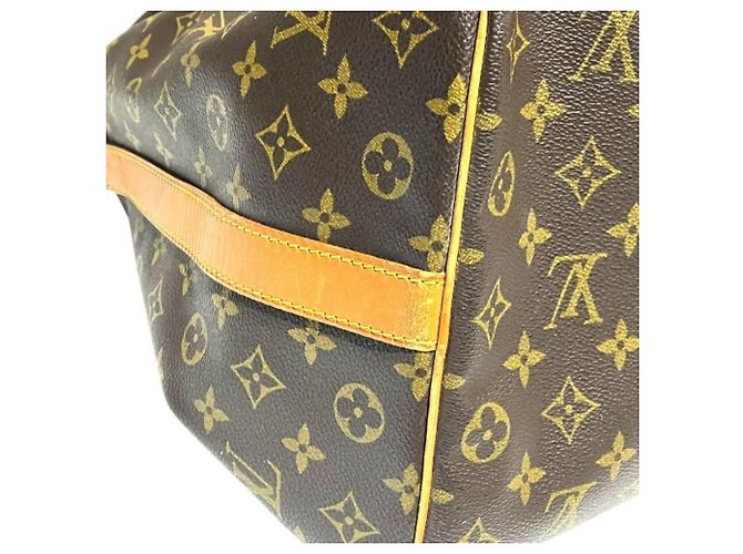 Borsa Louis Vuitton Monogram Keepall Bandoulière 50 Marrone - vista 9