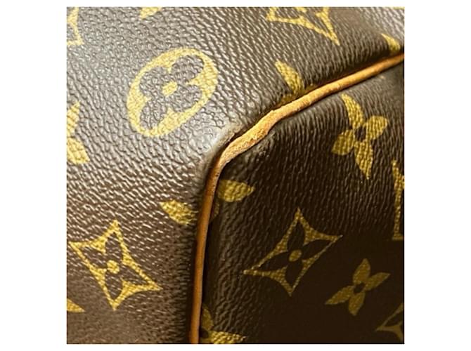Borsa Louis Vuitton Monogram Keepall 50 Marrone - vista 8