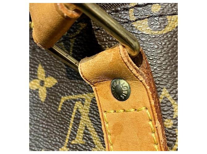 Borsa Louis Vuitton Monogram Keepall 50 Marrone - vista 9