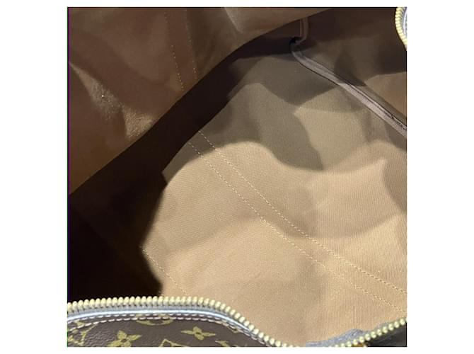 Borsa Louis Vuitton Monogram Keepall 50 Marrone - vista 6