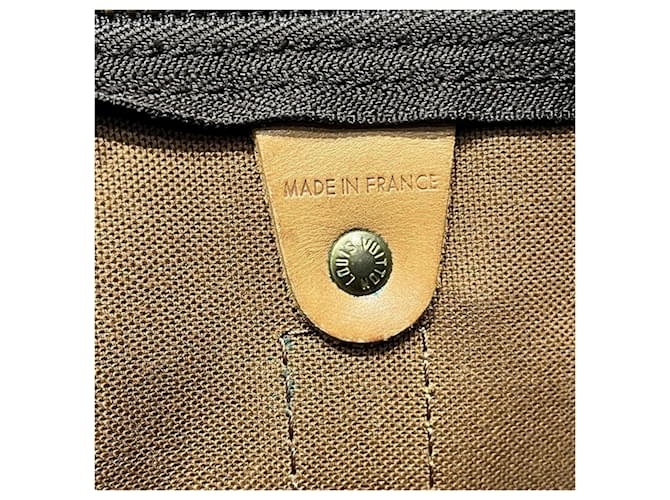 Borsa Louis Vuitton Monogram Keepall 50 Marrone - vista 9