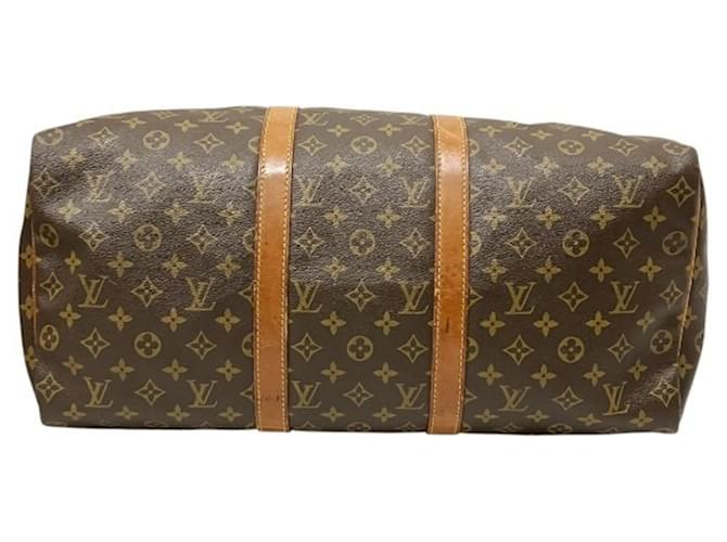 Borsa Louis Vuitton Monogram Keepall 50 Marrone - vista 3
