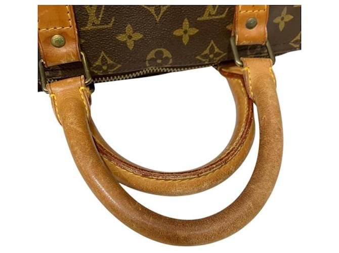 Borsa Louis Vuitton Monogram Keepall 50 Marrone - vista 6
