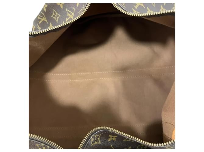 Borsa Louis Vuitton Monogram Keepall 50 Marrone - vista 7
