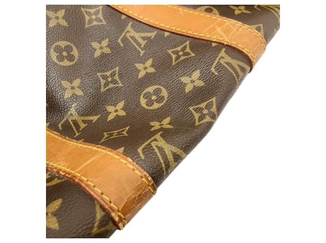 Borsa Louis Vuitton Monogram Keepall 50 Marrone - vista 8