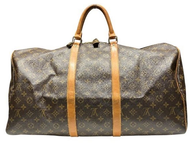 Louis Vuitton Monogram Keepall 55 Handtasche Braun - Ansicht 2