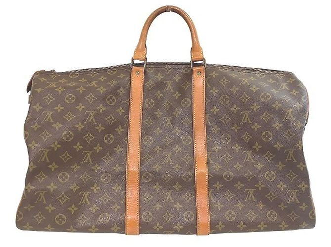 Louis Vuitton Monogram Keepall 55 Handtasche Braun - Ansicht 2