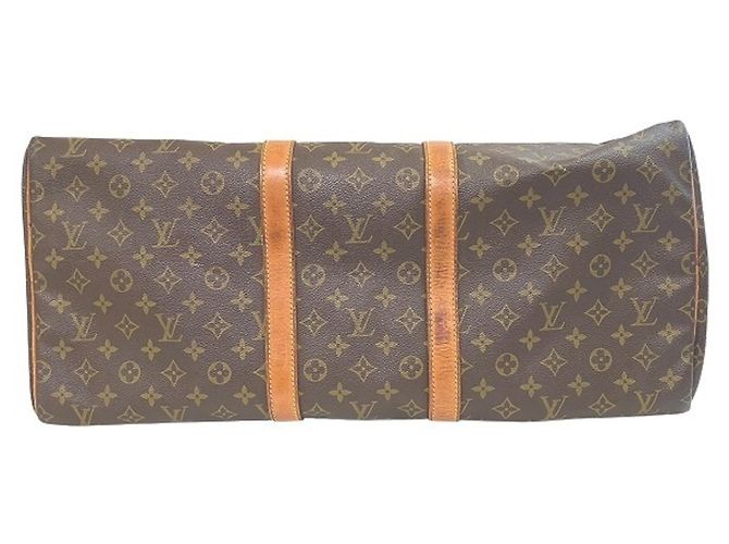 Louis Vuitton Monogram Keepall 55 Handtasche Braun - Ansicht 3