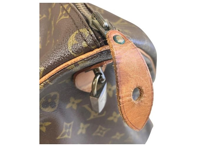 Louis Vuitton Monogram Keepall 55 Handtasche Braun - Ansicht 7