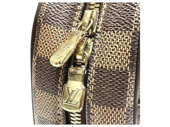Borsa Louis Vuitton Damier Ipanema PM Marrone - vista 7