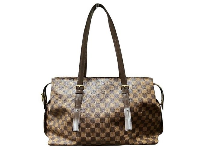 Borsa Louis Vuitton Damier Chelsea Marrone - vista 2