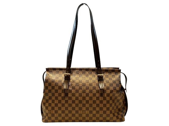 Sac à main Louis Vuitton Damier Chelsea Marron - vue 2