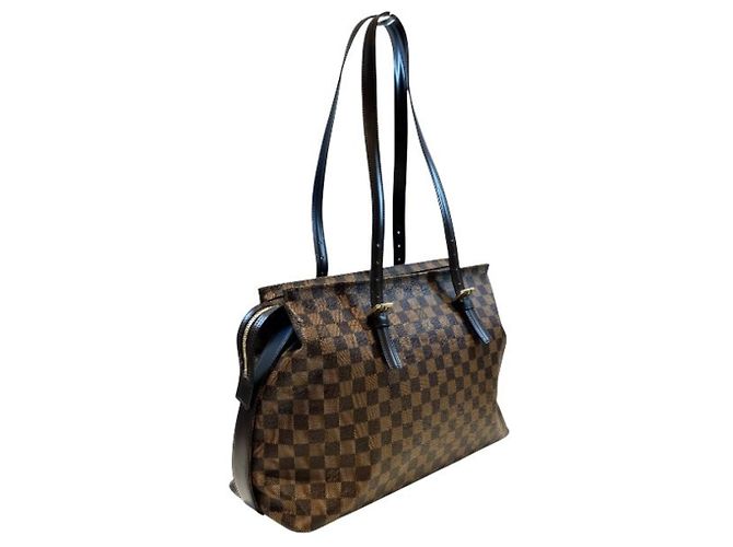 Sac à main Louis Vuitton Damier Chelsea Marron - vue 7