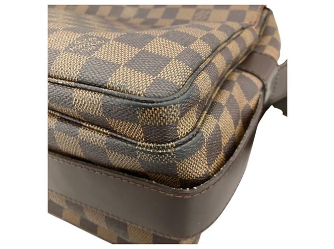 Borsa Louis Vuitton Damier Naviglio Marrone - vista 6