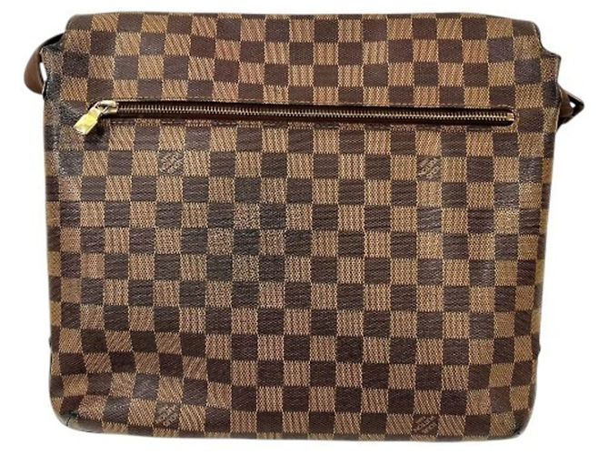 Borsa Louis Vuitton Damier Brooklyn MM N51211 Marrone - vista 2