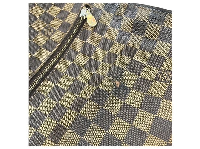Borsa Louis Vuitton Damier Brooklyn MM N51211 Marrone - vista 6