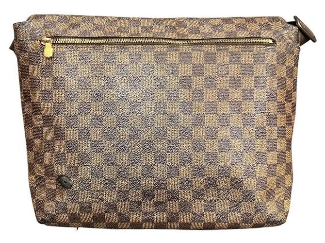 Borsa Louis Vuitton Damier Brooklyn MM Marrone - vista 2