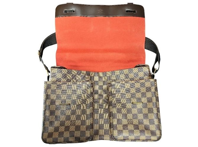 Borsa a mano/Borsa a tracolla Louis Vuitton Damier Broadway N42270 Marrone - vista 6
