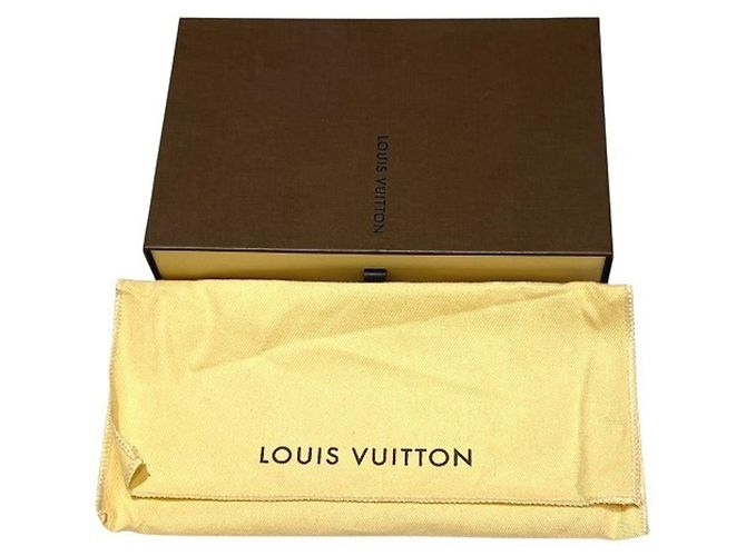 Louis Vuitton Damier Portefeuille Emilie Long Wallet Marrone Rosso - vista 5