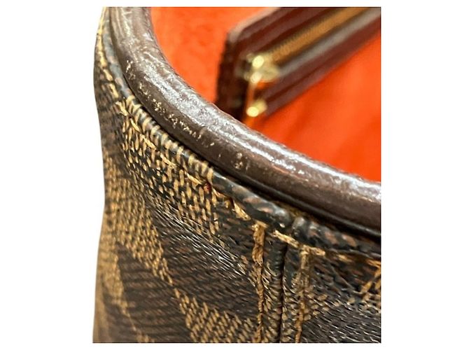 Borsa Tote Louis Vuitton Damier Manosque PM Marrone - vista 9