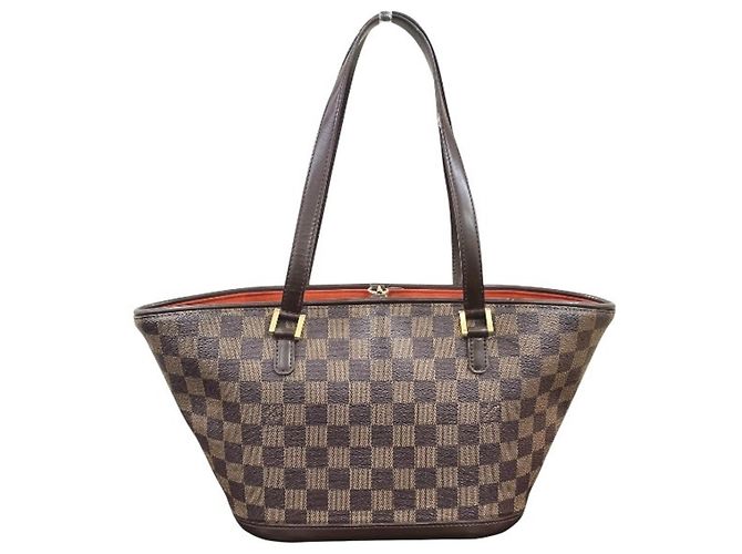 Borsa Louis Vuitton Damier Manosque PM Marrone - vista 2