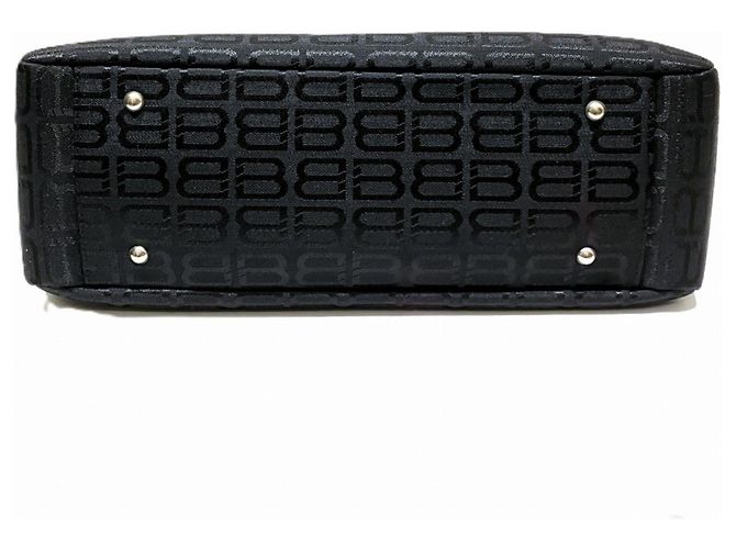 Borsa Tote Balenciaga in tela nera e pelle Nero - vista 3