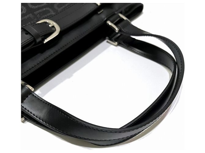 Borsa Tote Balenciaga in tela nera e pelle Nero - vista 7