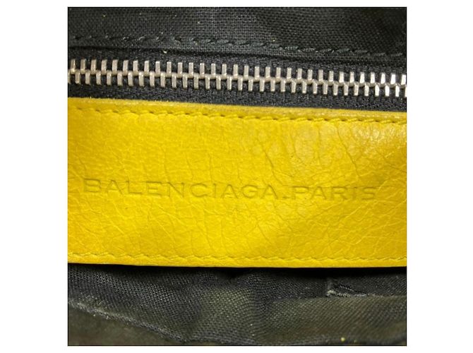 Borsa Balenciaga Giant Hip 237203 Borsa a Spalla Giallo - vista 4