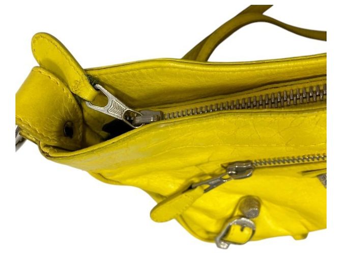 Borsa Balenciaga Giant Hip 237203 Borsa a Spalla Giallo - vista 6