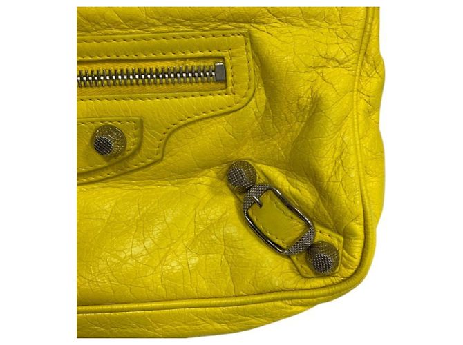 Borsa Balenciaga Giant Hip 237203 Borsa a Spalla Giallo - vista 9