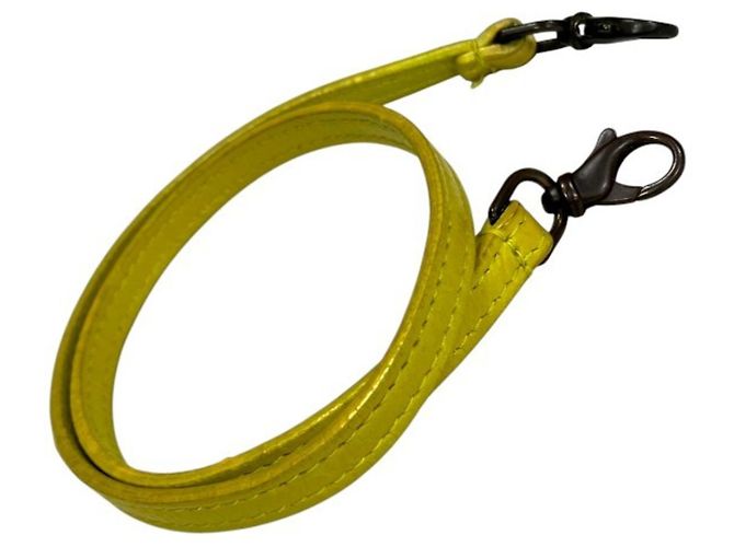 Portafoglio con tracolla Balenciaga Classic 253040 Giallo - vista 5