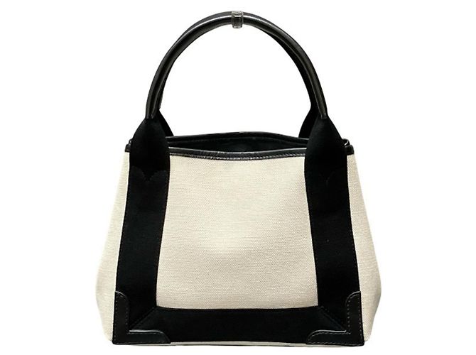 Sac cabas Balenciaga Navy Cabas XS Noir Blanc - vue 2