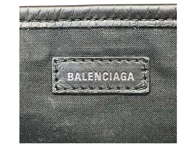 Sac cabas Balenciaga Navy Cabas XS Noir Blanc - vue 4