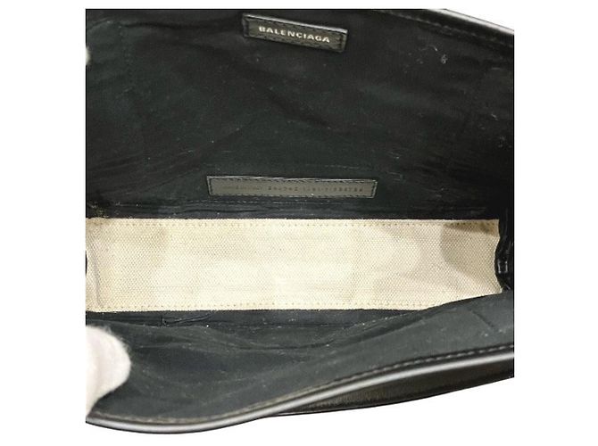 Sac cabas Balenciaga Navy Cabas XS Noir Blanc - vue 6