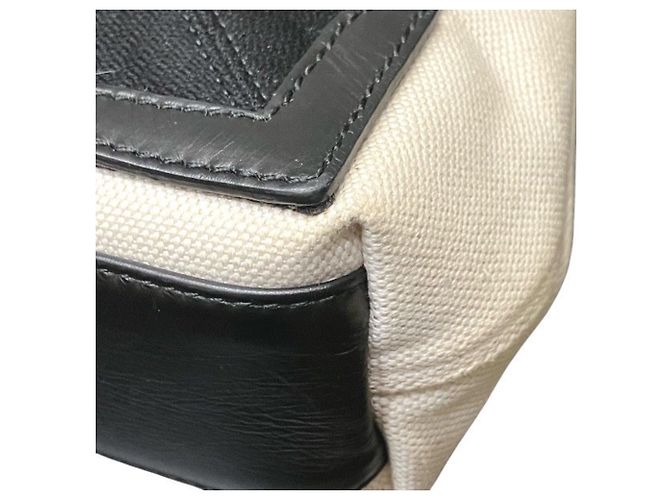 Sac cabas Balenciaga Navy Cabas XS Noir Blanc - vue 7