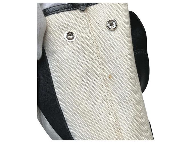 Sac cabas Balenciaga Navy Cabas XS Noir Blanc - vue 8