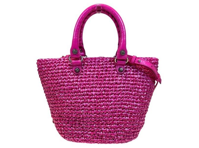 Borsa a mano Balenciaga Le Cagoul Panier Small Rosa - vista 2