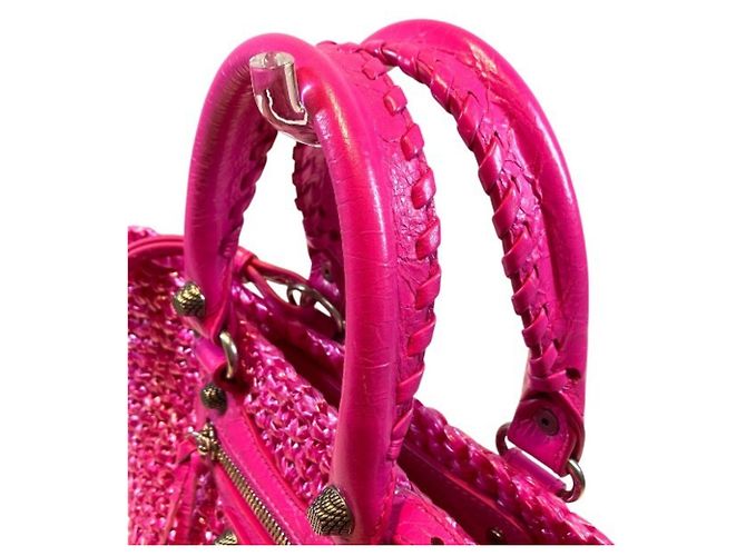 Borsa a mano Balenciaga Le Cagoul Panier Small Rosa - vista 7