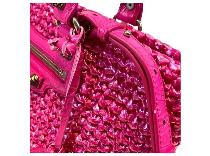 Borsa a mano Balenciaga Le Cagoul Panier Small Rosa - vista 8
